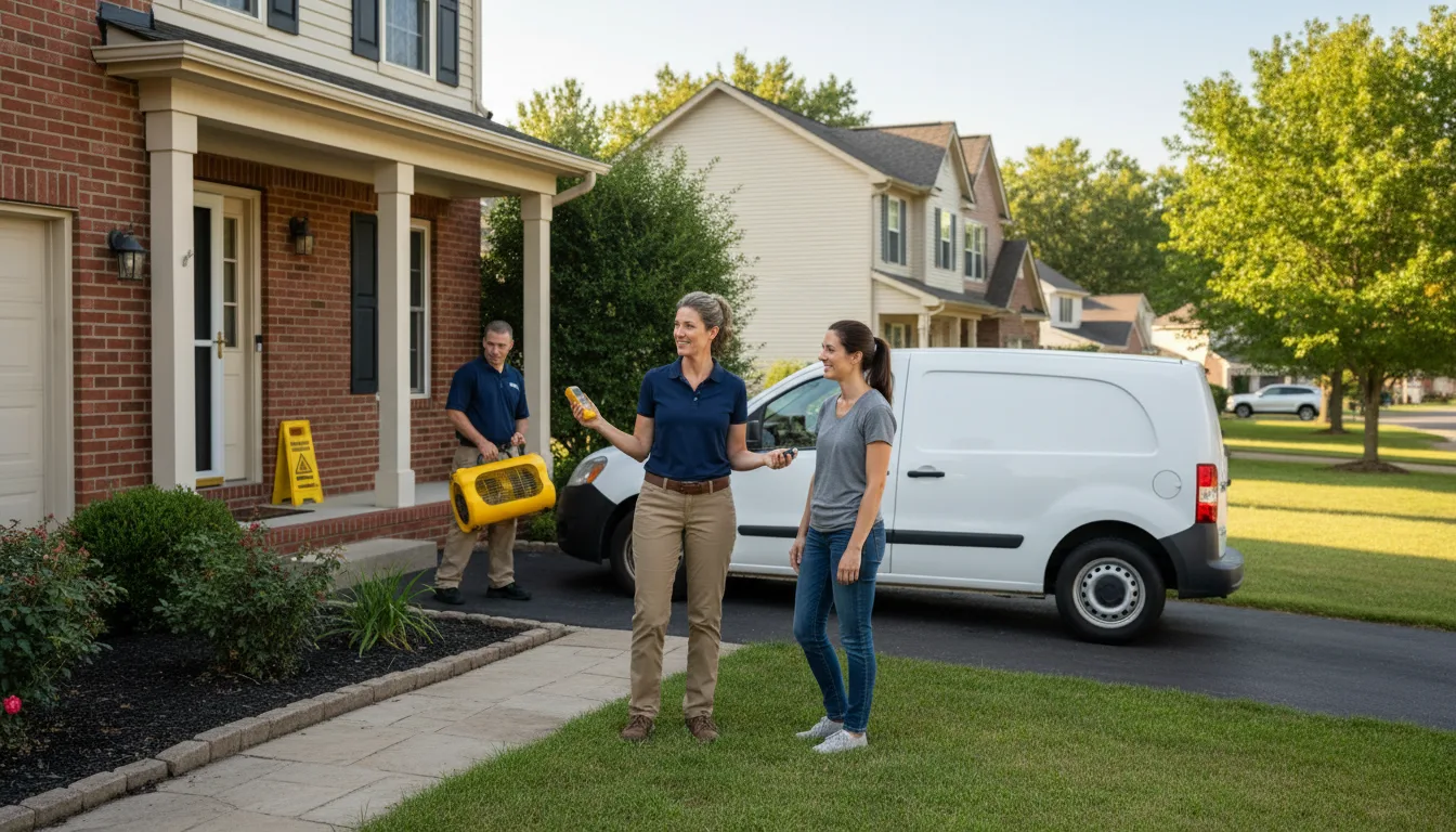 Residential water damage restoration in Pine Level, NC